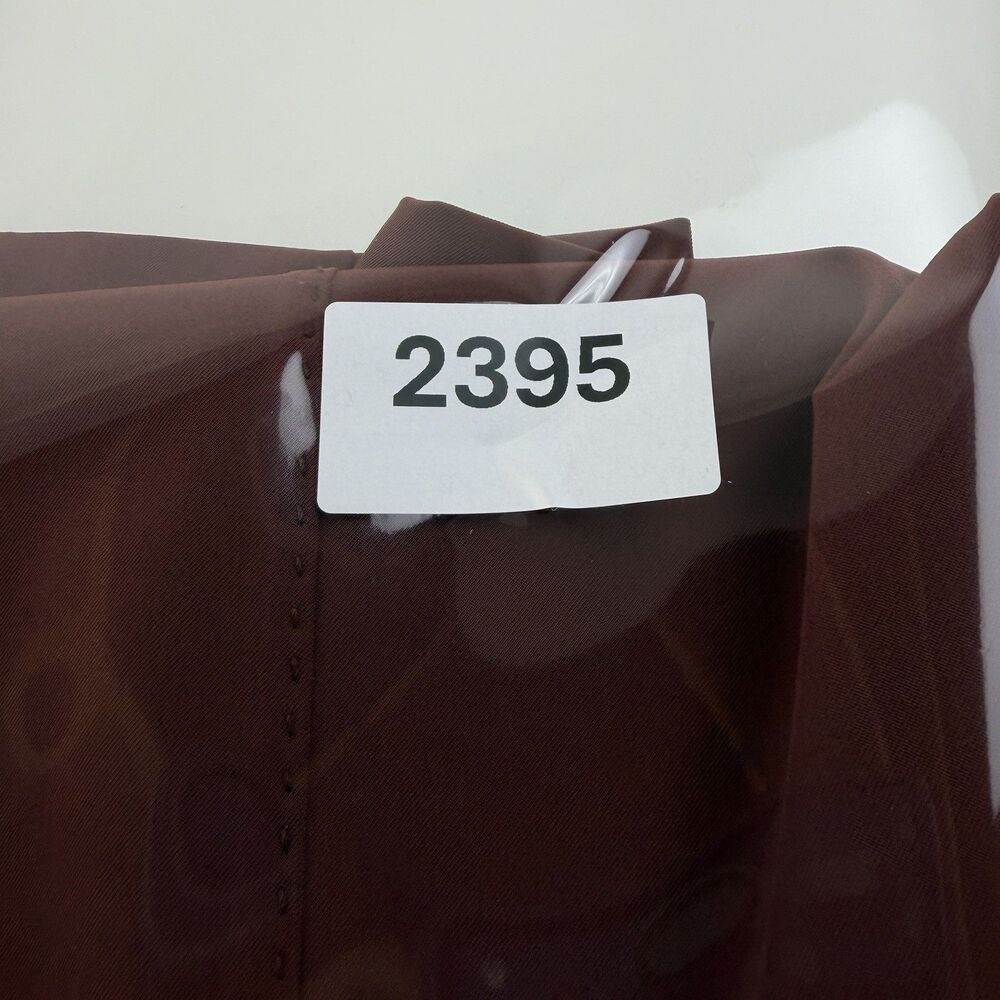 THE ROW Rust Brown Pants 14 Stretch Woven Tapered Leg Front Seam Modern Office - Picture 15 of 15